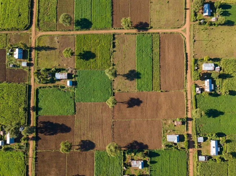 Drone mapping survey capturing aerial land data in Kenya