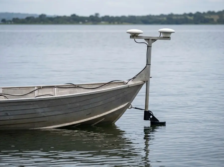 Hydrographic survey team measuring coastal water and shoreline levels in Kenya